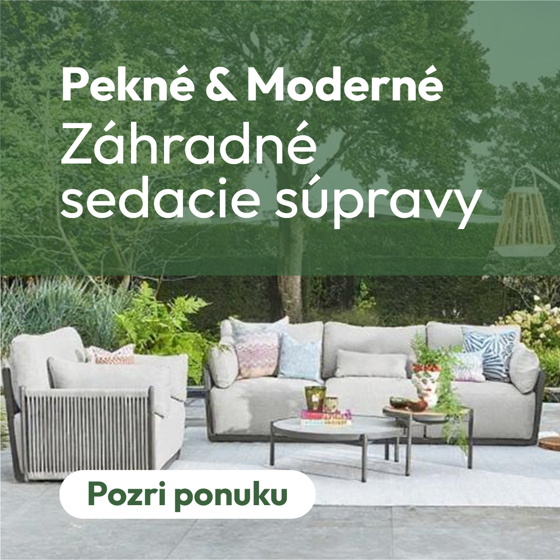 Záhradné sedacie súpravy - mobil