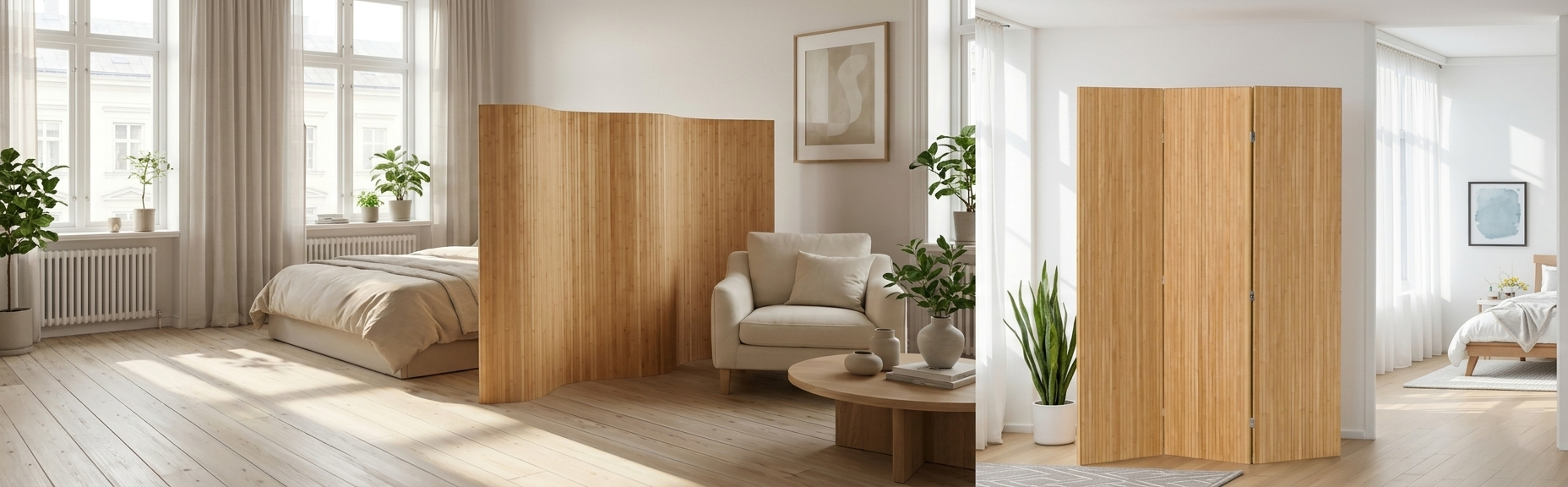 Prírodné bambusové paravány