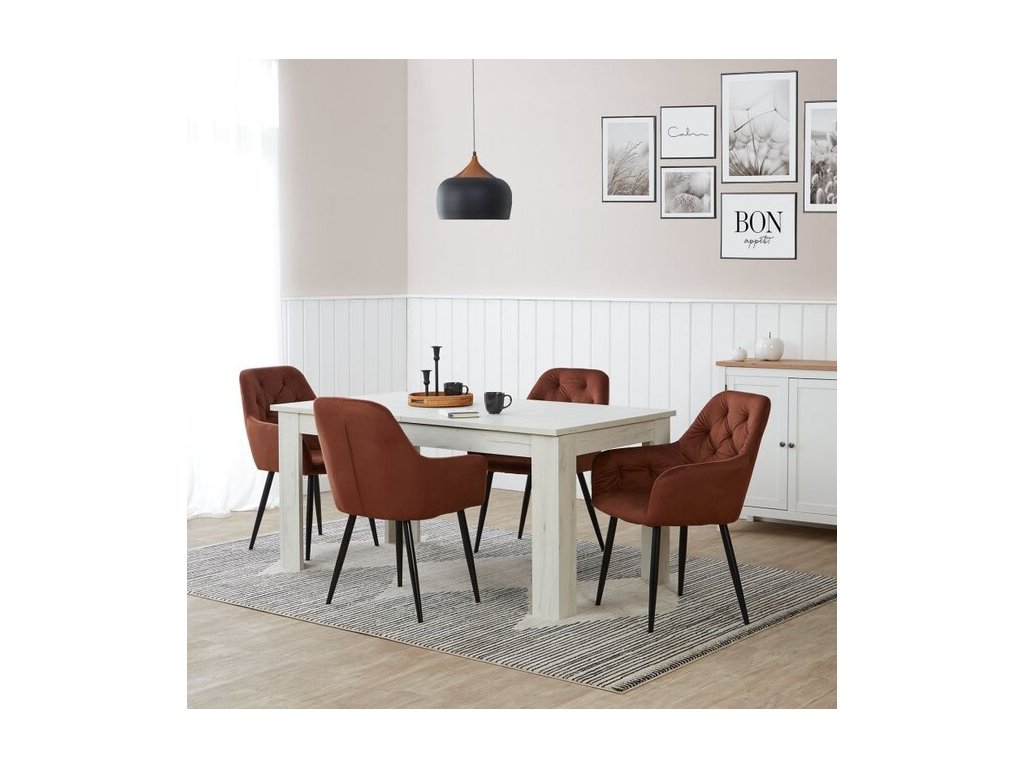 jedalenska zostava vintage 4 1 bronz 5716