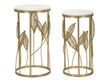 Pár dekoratívnych stolíkov listový motív