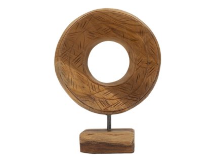 Elegantná mini socha z recyklovaného teaku