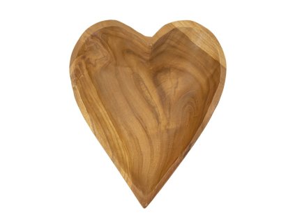 Dekorácia v tvare srdca z recyklovaného teaku