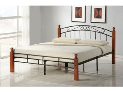 romanticka postel ermete 140x200 hneda 5876