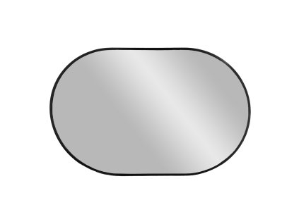 Čierne oválne zrkadlo Madrid