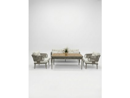 Sivý záhradný nábytok Peking 1