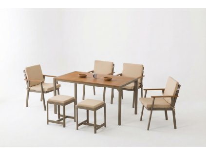 Záhradná jedálenská súprava Luna 3