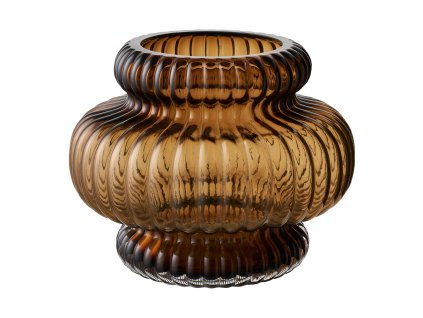 Sklenená váza hnedá (1)