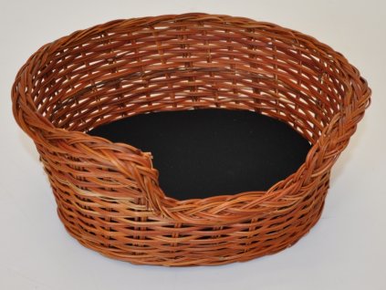 Prútený pelech s poduškou