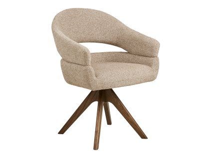 Otočná čalúnená stolička Dover