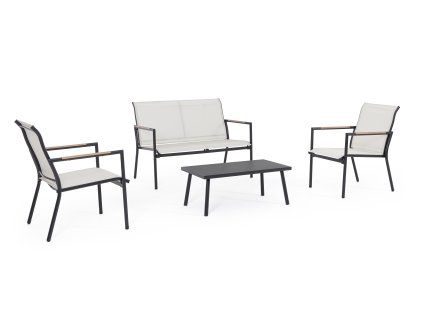 Moderný záhradný set Marsala Charcoal