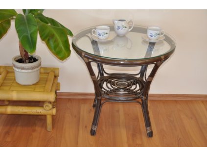 Ratanový stolík BAHAMA - tmavý