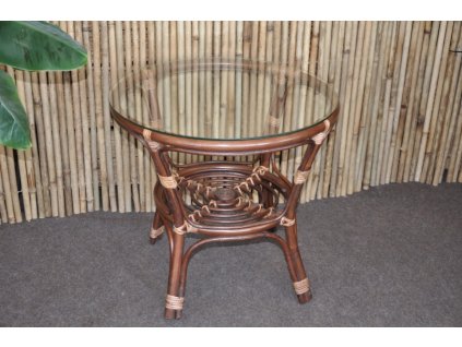 Ratanový stolík BAHAMA - svetlý hnedý