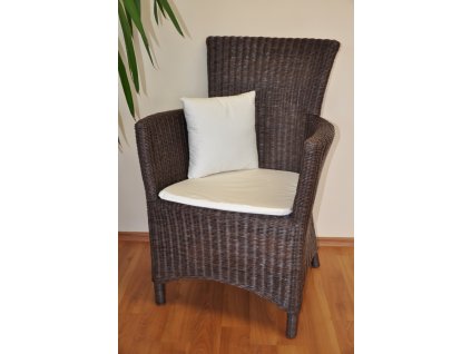 Ratanové kreslo Pluto hnedé