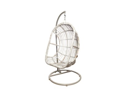 zavesne ratanove kreslo nice prana biela 3966