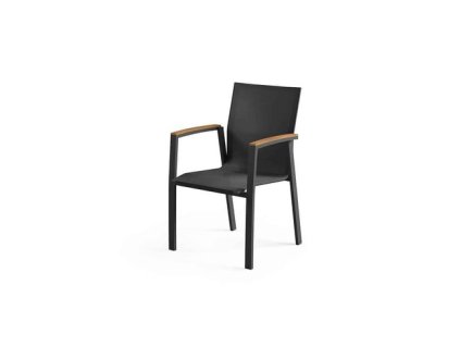 zahradna stolicka leon teak antracit 3986