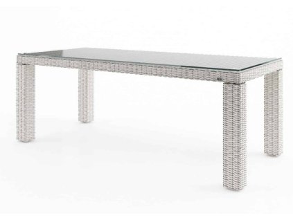 zahradny ratanovy stol rapallo 220 cm biely 4001