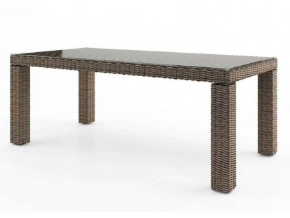 zahradny ratanovy stol rapallo 220 cm piesok 4002