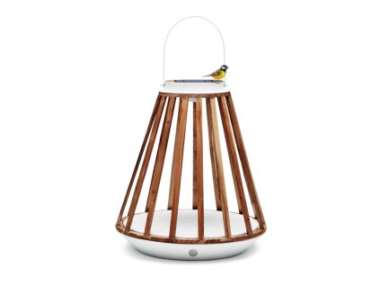 zahradna solarna lampa mrs.solar kate teak biela l 4142