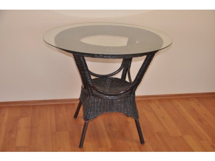 Ratanový jedálenský stôl Wanuta hnedý