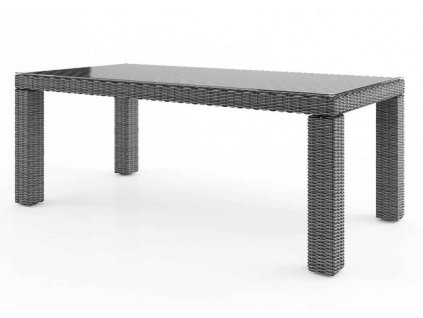 zahradny ratanovy stol rapallo 220 cm sivy 1954
