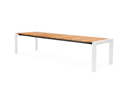 zahradny teakovy rozkladaci stol suns rialto biely 262330 cm 4656