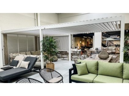 hlinikova pergola alvaro 360x600x250 matna biela 5297