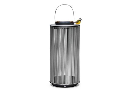 solarna zahradna lampa suns fay xl teak antracit siva 5392