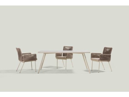 luxusny jedalensky zahradny set fiyonk white 5516