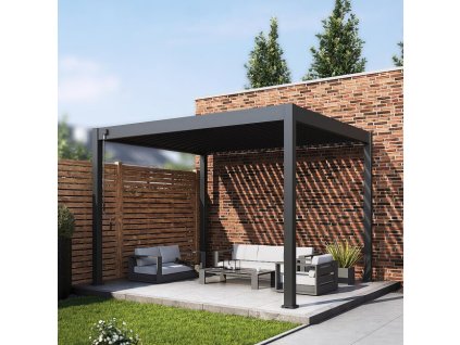 terasova pergola positano led 300x400x255 matny antracit 5627