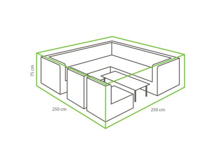 ochranny kryt na sedaciu supravu 250 x 250 cm to 6568 5670