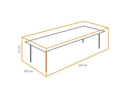 ochranny kryt na jedalensky stol 245 x 110 x 75 cm to 6555 5691