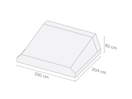 kvalitny ochranny kryt suns 230 x 204 x 82 cm na zahradnu postel d2 5705