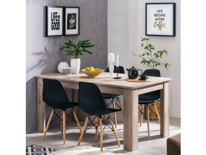 masivny kuchynsky stol luis sivy 5848