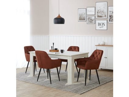 masivny kuchynsky stol luis biely 5849