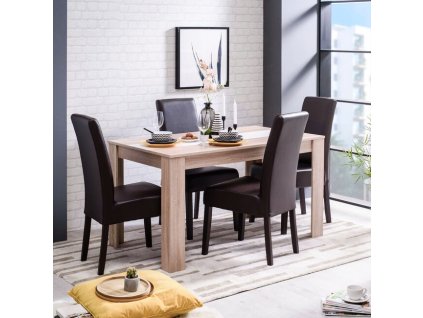 kvalitny jedalensky stol sid hnedy 5855