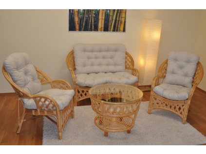 Ratanová sedacia súprava Copacabana medová