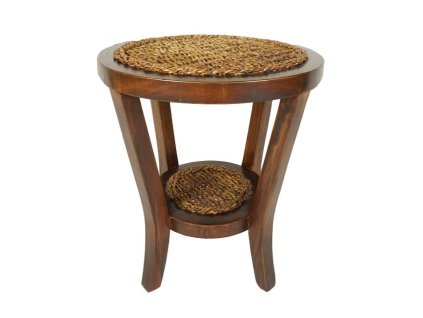 Ratanový stolík banánový list