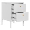 Biely nočný stolík Dalby