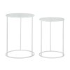 Elegantná sada dvoch stolíkov biele srdcia