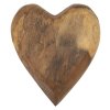 Dekoratívne srdce z recyklovaného teaku