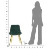 Moderné zelené stoličky Paris