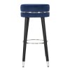 Modrá barová stolička Paris