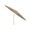 Záhradný slnečník RIVA o 2,5 m s podstavou Teak Taupe