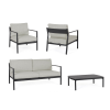 Moderný záhradný set Sirius Charcoal