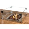 inbouwbrander in tafel glas