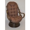 Ratanové hojdacie kreslo Swivel