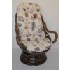 Ratanové hojdacie kreslo Swivel