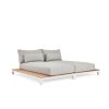 Záhradná posteľ SUNS EVORA DAYBED biela/light anthracite