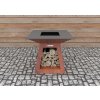 zahradne ohniskogril quadro standard corten 2442