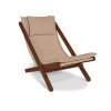 allegro deckchair walnut beige